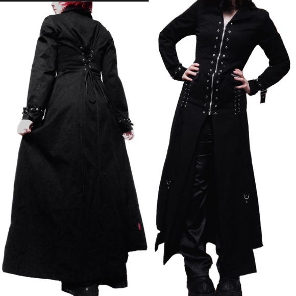 Genuine Tripp Black Trench Coat - Picture 4 of 4